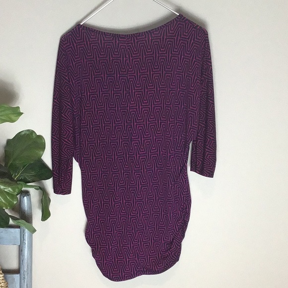 41 Hawthorn > Purple Cinched Blouse Medium - Picture 7 of 7